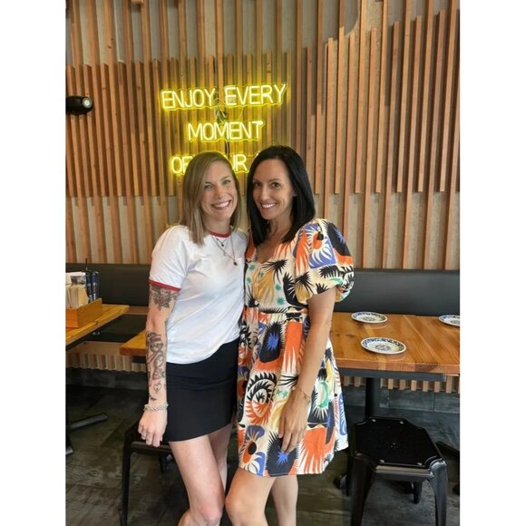 Untitled in Motion Lillian Mini Dress Size M  **FLAW*** See Photo - Picture 9 of 12